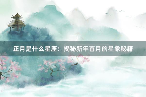正月是什么星座：揭秘新年首月的星象秘籍