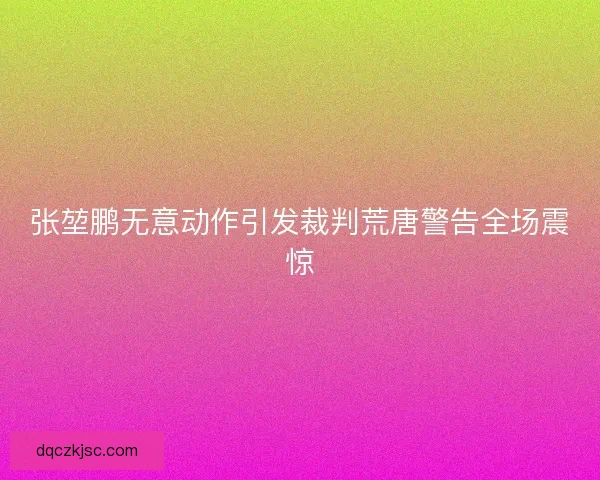 张堃鹏无意动作引发裁判荒唐警告全场震惊